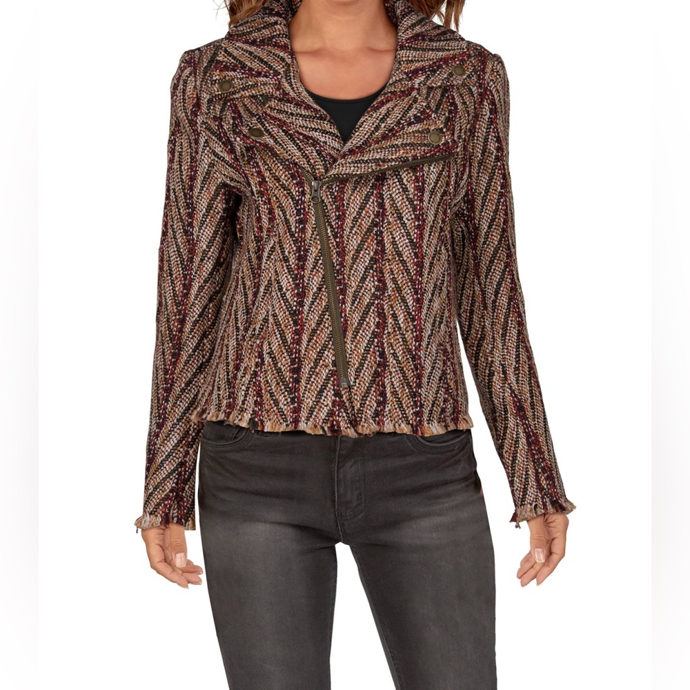 Stylish Multicolor Zigzag Jacket - image 2